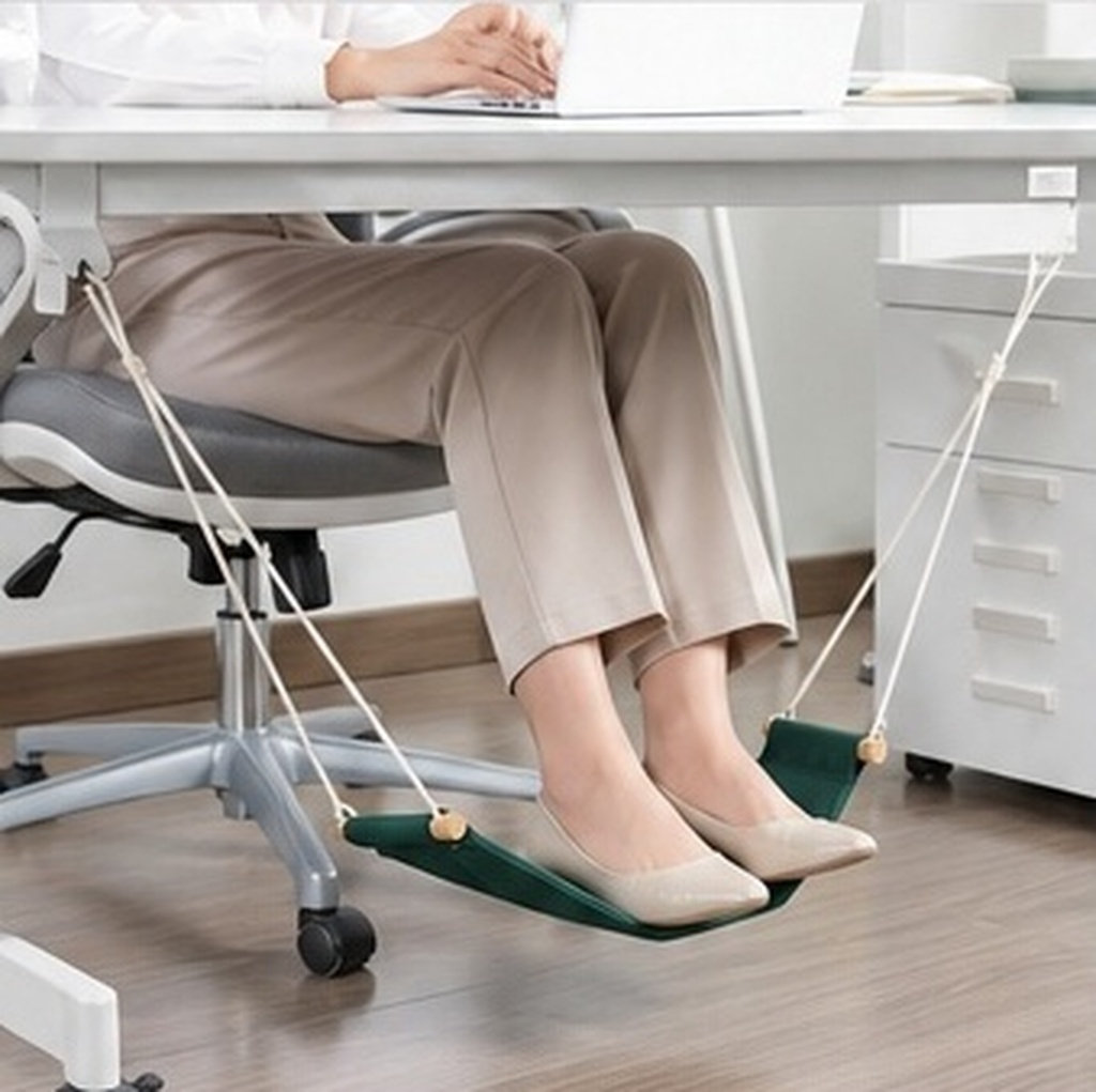 Footrest Under Desk - Fußhängematte für den Schreibtisch, Fußstütze, die