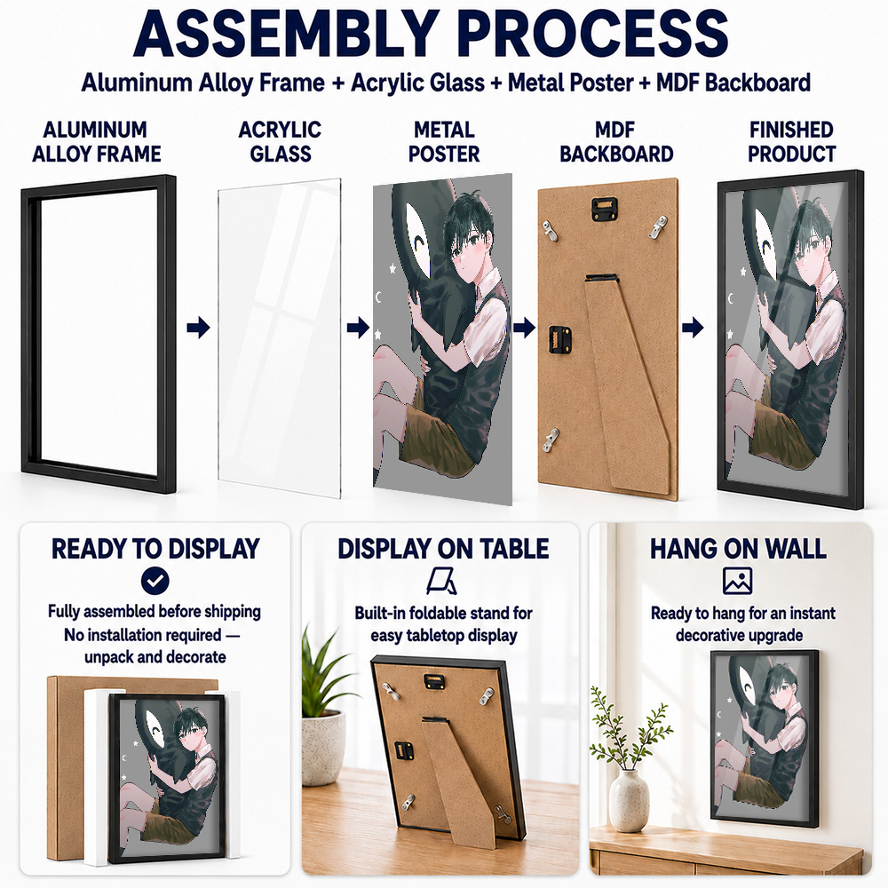 Omori gerahmte Aluminium-Metal – Video Gaming & Esports Usd Acc Bewertung und Preis